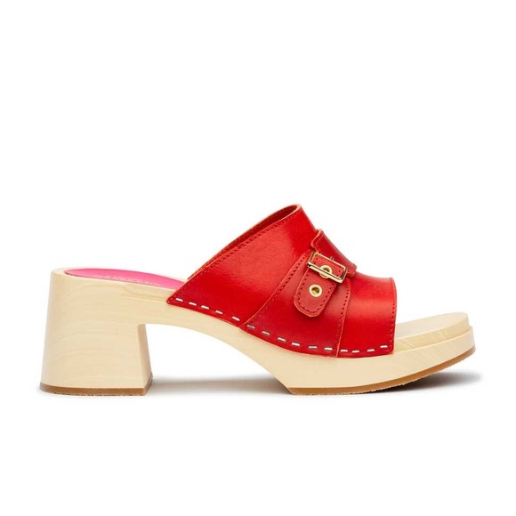 Swedish Hasbeens Red Preppy Slip-Ins - Picture 2 of 7